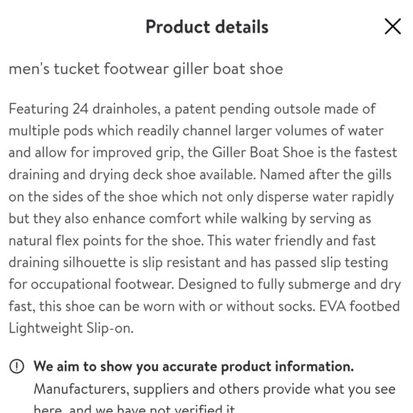 Tucket Giller Men's Boat Water Shoes Water & Slip Resistant NWOB - Picture 8 of 8